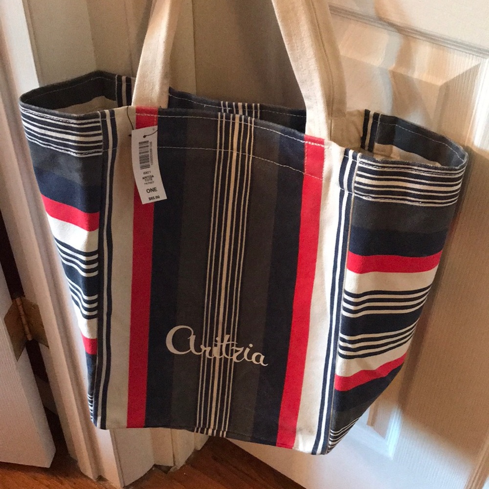 NWT aritzia stripe tote bag